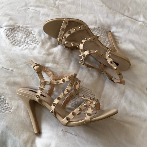 Forever 21 Shoes - 3/$15 Forever 21 spiked nude heels 7